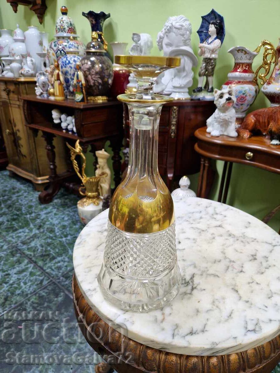 Εξαιρετική αντίκα γερμανική καράφα ντεκαντέρ - 6