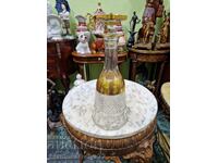 Страхотна антикварна немска гарафа декандер