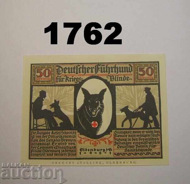 Oldenburg i. O. 50 pfennig 1921 Germania cu preț 3.00 BGN | € 1.53