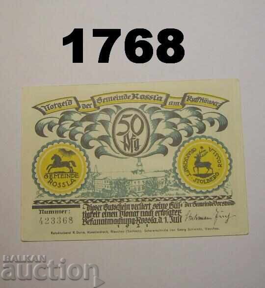 Rossla 50 pfennig 1921 Germany with price 2.00 BGN | € 1.02 Rossla 50 pfennig 1921 Germany with price 2.00 BGN | € 1.02