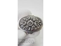 Collectible silver box, pillbox 1900-1930 Europe