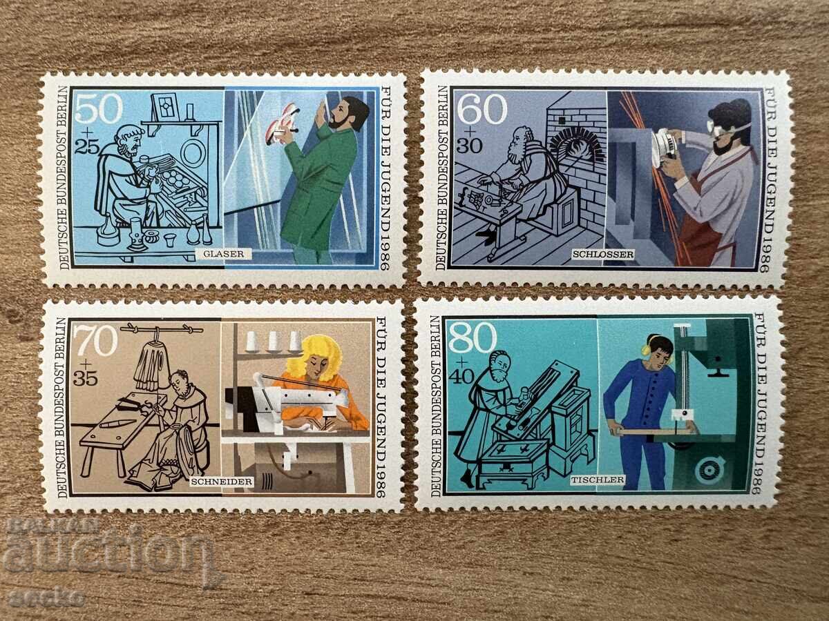 Berlin - Bunăstare pentru tineret - Profesii (1986) MNH