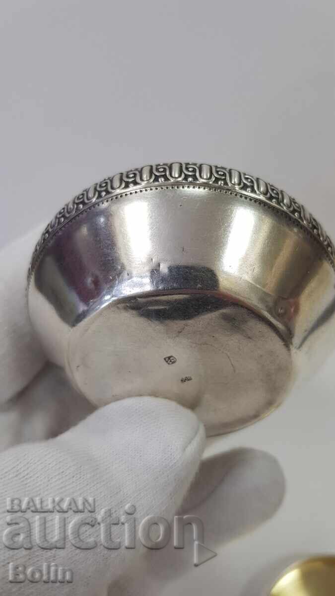 Rare Silver Jewelry Box, Pillbox 1880-1920 Europe - 7