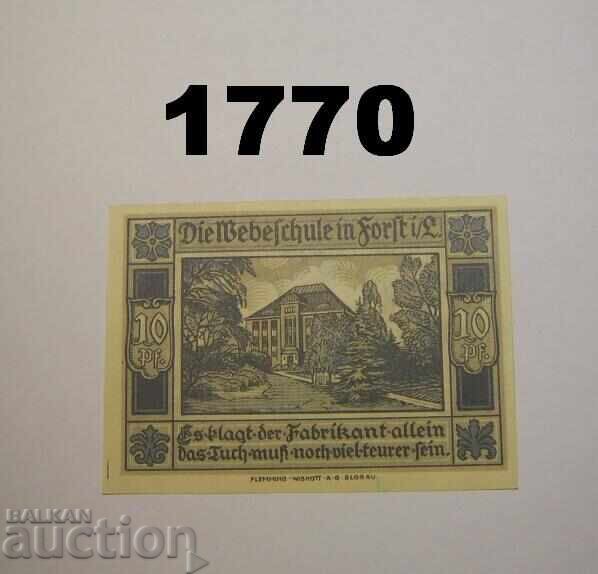 Forst in L. 10 pfennig 1921 Germany with price 2.00 BGN | € 1.02