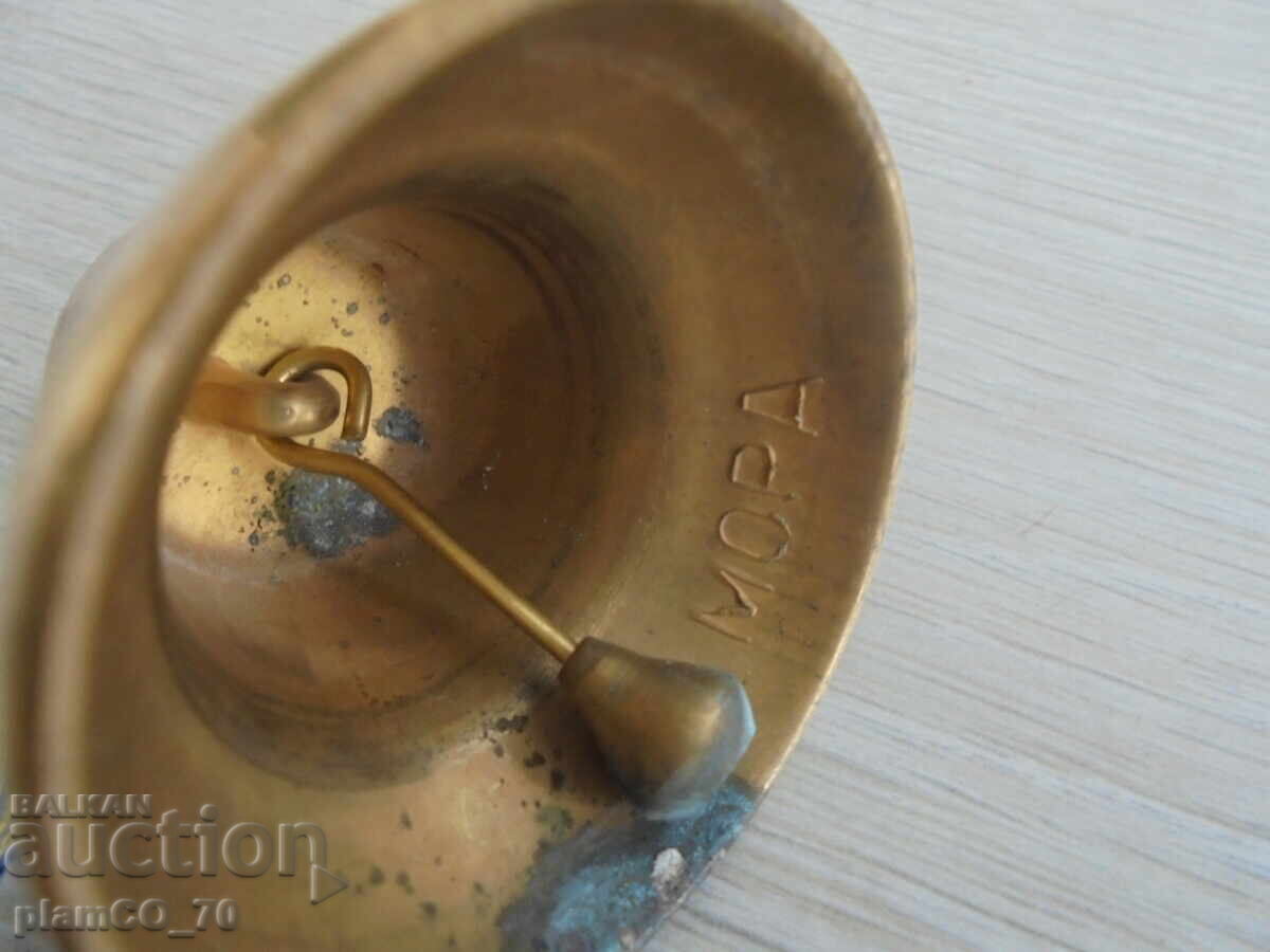 №*8132 Παλιά μεταλλική / ορειχάλκινη καμπάνα "Μόρα" - 5 №*8132 Παλιά μεταλλική / ορειχάλκινη καμπάνα "Μόρα" - 5