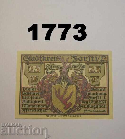 Forst i. L. 25 pfennig 1921 Germania