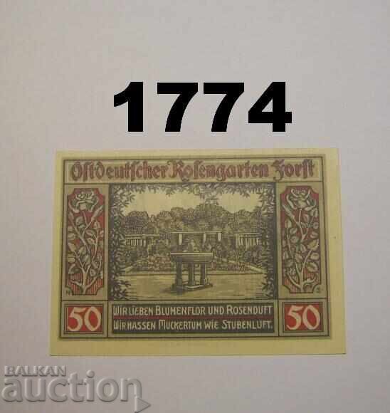 Forst i. L. 50 pfennig 1921 Γερμανία με τιμή 2.50 BGN | € 1.28