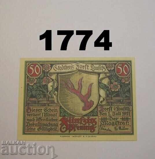 Forst i. L. 50 pfennig 1921 Γερμανία