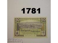 Lehesten 50 pfennig 1921 Германия