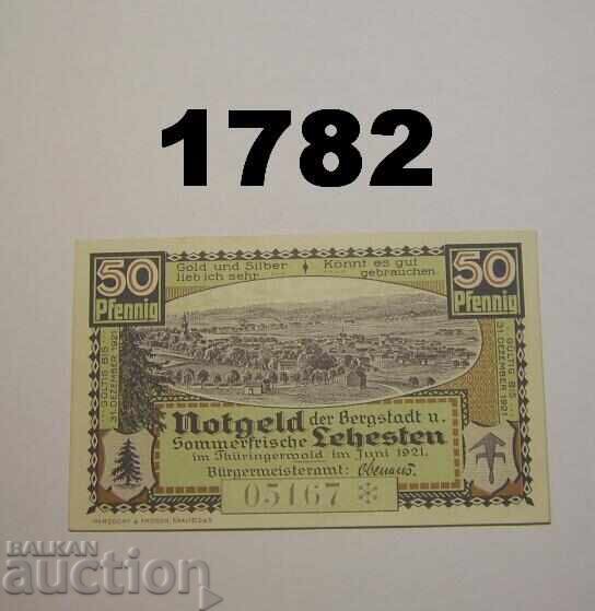 Lehesten 50 pfennig 1921 Germania Lehesten 50 pfennig 1921 Germania