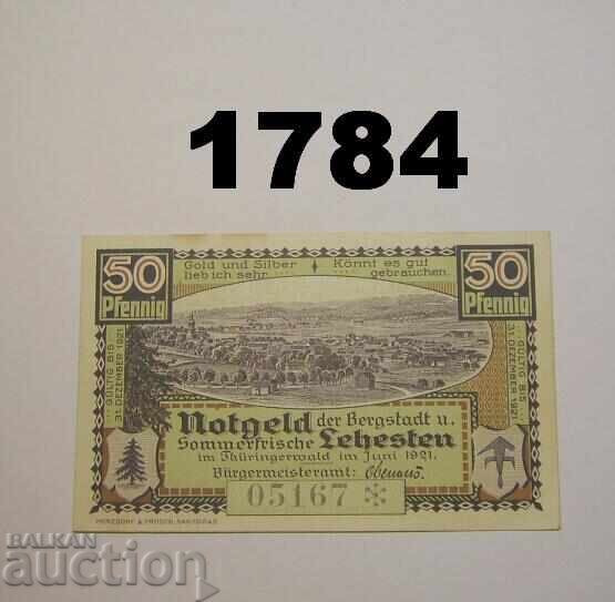 Lehesten 50 pfennig 1921 Germania Lehesten 50 pfennig 1921 Germania