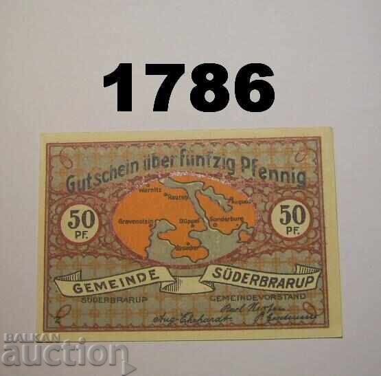 Σύντερμπραρουπ 50 φέννιχ 1921 Γερμανία με τιμή 2.50 BGN | € 1.28