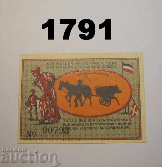 Σύντερμπραρουπ 50 φέννιχ 1921 Γερμανία με τιμή 15.00 BGN | € 7.67