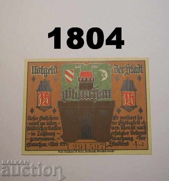 Γκλαουχάου 75 πφένιχ 1921 Γερμανία με τιμή 2.50 BGN | € 1.28