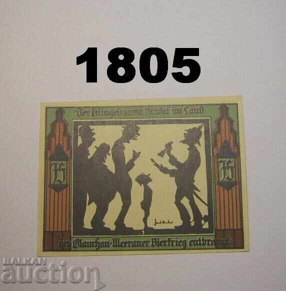 Glauchau 75 pfennig 1921 Germany