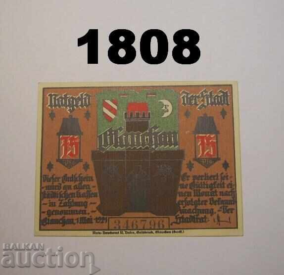 Γκλαουχάου 75 πφένιχ 1921 Γερμανία με τιμή 2.50 BGN | € 1.28
