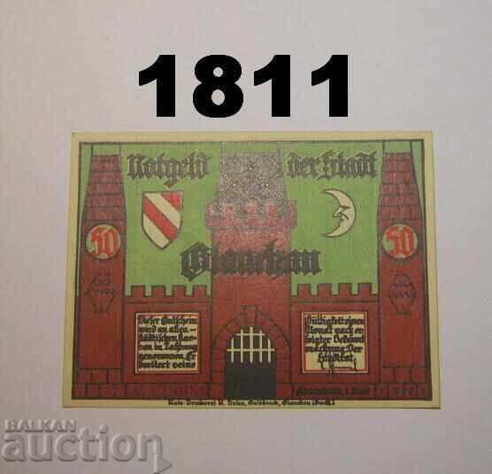 Glauchau 50 pfennig 1921 Германия с цена 2.50 лв. | € 1.28