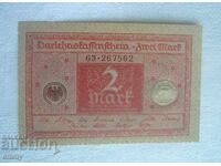 Bancnotă Reichsmark - 2 mărci, Germania 1920
