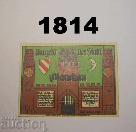 Glauchau 50 pfennig 1921 Германия с цена 2.50 лв. | € 1.28