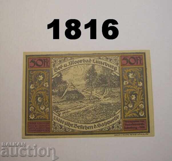 Lüneburg 50 pfennig 1921 Германия с цена 2.00 лв. | € 1.02