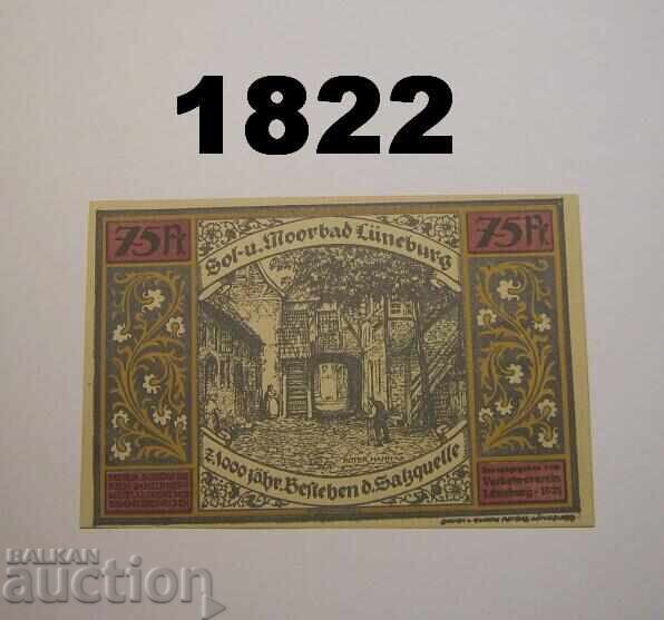 Lüneburg 75 pfennig 1921 Germany with price 2.00 BGN | € 1.02