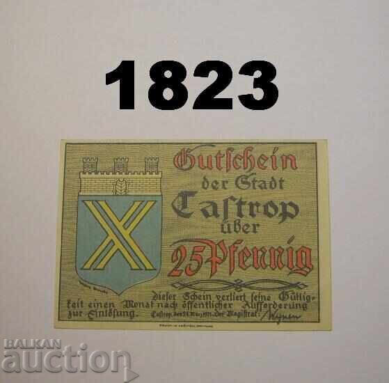 Castrop 25 pfennig 1921 Germany Castrop 25 pfennig 1921 Germany