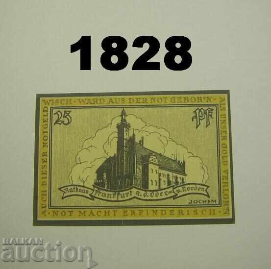 Frankfurt a. d. Oder 25 pfennig 1922 Германия