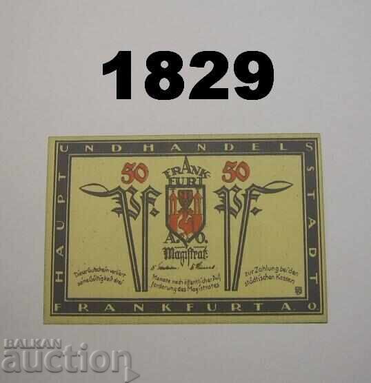 Frankfurt a. d. Oder 50 pfennig 1922 Германия с цена 2.00 лв. | € 1.02