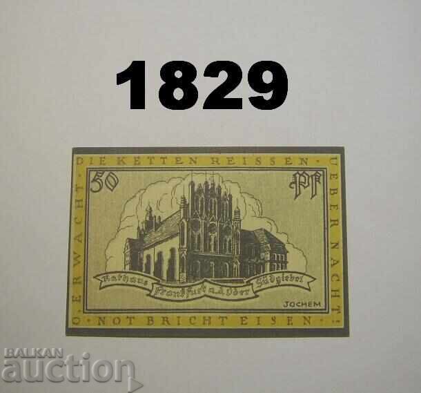 Frankfurt a. d. Oder 50 pfennig 1922 Германия