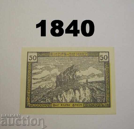 Rieder a. Ostharz 50 pfennig 1921 Germany with price 2.00 BGN | € 1.02
