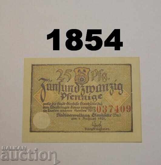 Glashutte 25 pfennig 1921 Γερμανία