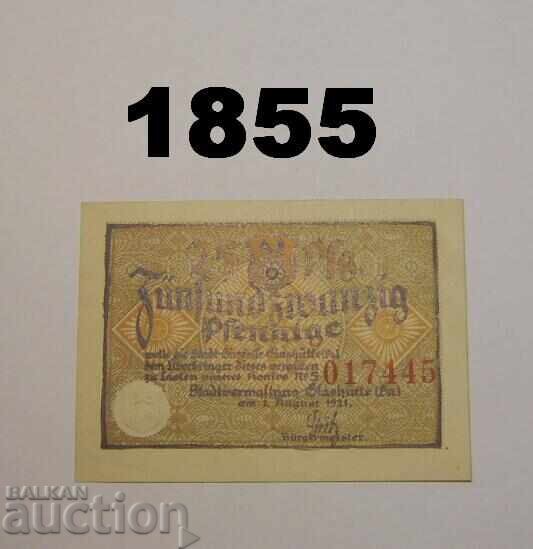Glashutte 25 pfennig 1921 Γερμανία