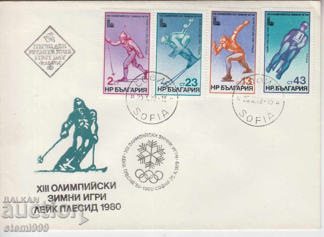 First Day Cover Winter Sports SKI