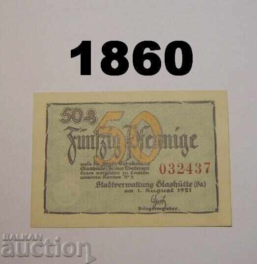 Glashutte 50 pfennig 1921 Γερμανία
