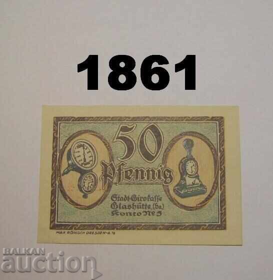 Glashutte 50 pfennig 1921 Γερμανία με τιμή 2.50 BGN | € 1.28