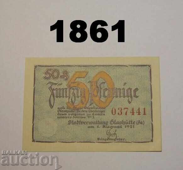 Glashutte 50 pfennig 1921 Γερμανία