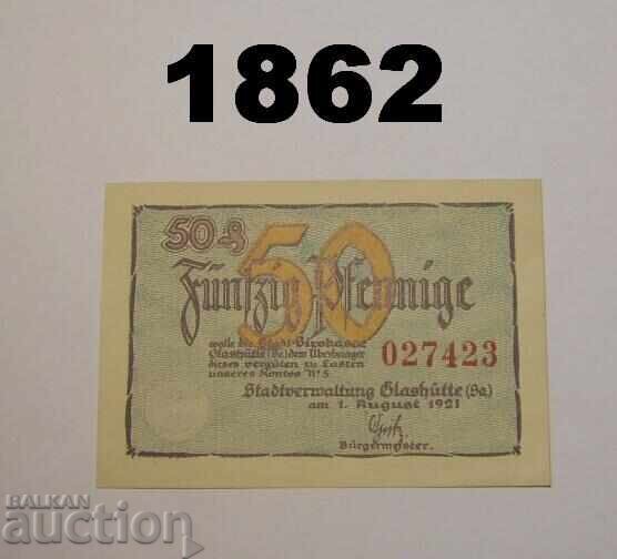 Glashutte 50 pfennig 1921 Γερμανία