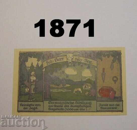Φρόσε 50 πφένιγκ 1921 Γερμανία με τιμή 2.00 BGN | € 1.02