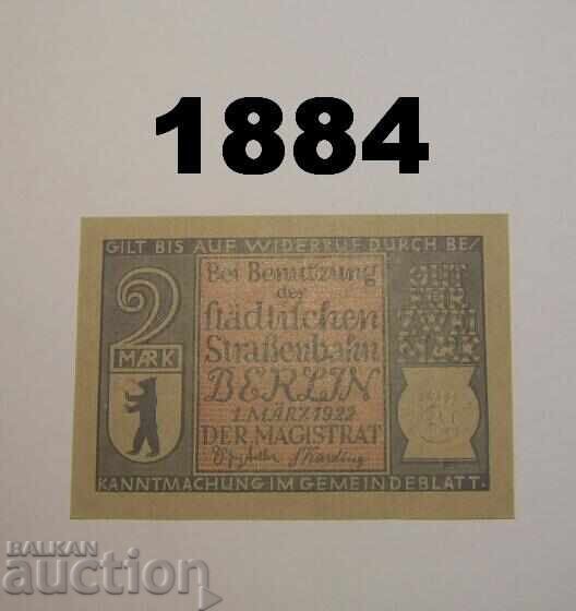 Berlin 2 mark 1922 Германия