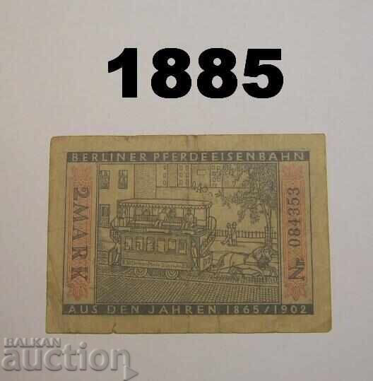 Βερολίνο 2 μάρκα 1922 Γερμανία με τιμή 1.00 BGN | € 0.51