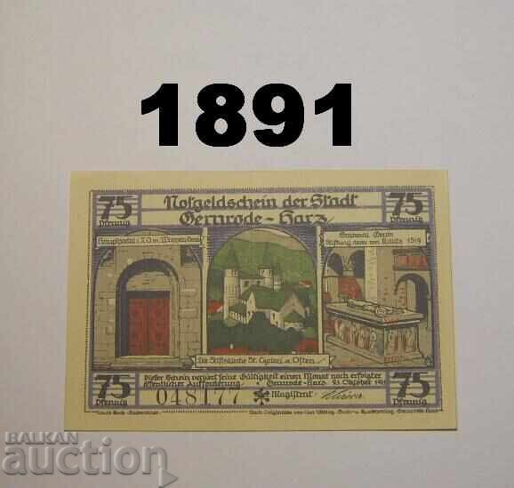Γκέρνρόντε Χαρτς 75 πφέννιχ 1921 Γερμανία Γκέρνρόντε Χαρτς 75 πφέννιχ 1921 Γερμανία