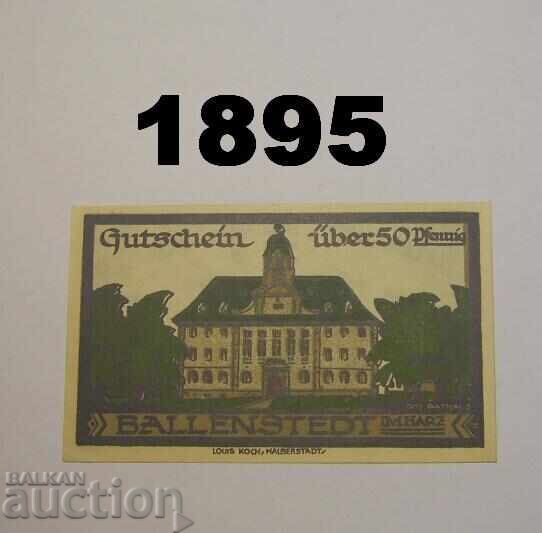 Ballenstedt Harz 50 pfennig 1921 Германия с цена 2.00 лв. | € 1.02