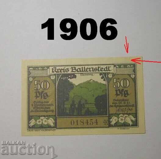 Ballenstedt Harz 50 pfennig 1921 Германия