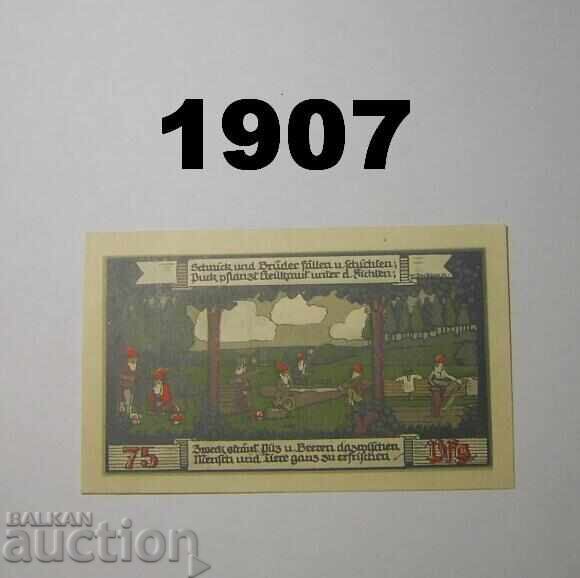 Ballenstedt Harz 75 pfennig 1921 Germany with price 2.00 BGN | € 1.02