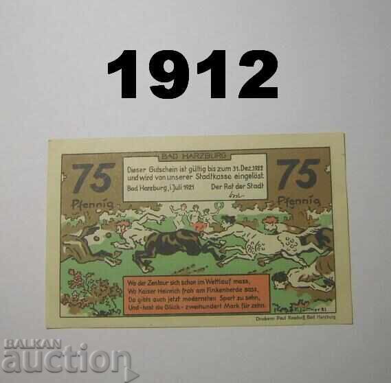 Bad Harzburg 75 pfennig 1921 Германия с цена 2.00 лв. | € 1.02