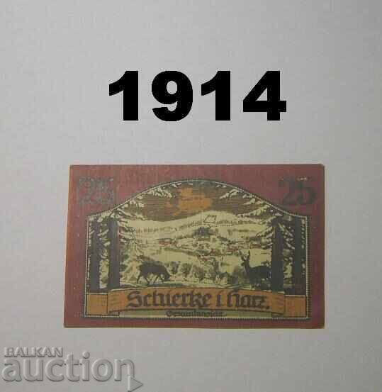 Schierke Harz 25 pfennig 1921 Germany with price 2.00 BGN | € 1.02