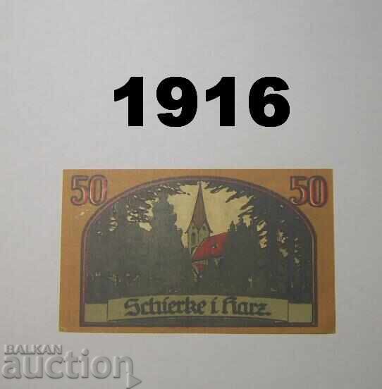 Schierke Harz 50 pfennig 1921 Germany with price 2.00 BGN | € 1.02