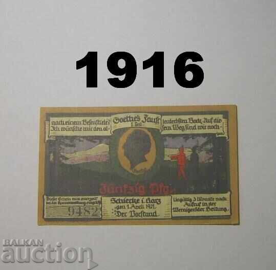 Schierke Harz 50 pfennig 1921 Germany