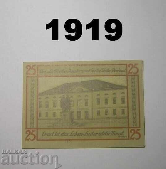 Βαϊμάρη 25 φενίγκ 1921 Γερμανία με τιμή 2.50 BGN | € 1.28