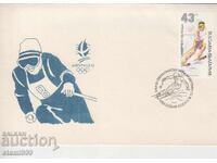 Plic poștal de primă zi Sporturi de iarnă SCHI